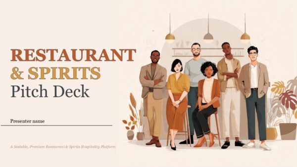 Restaurant and Spirits Pitch Deck Template