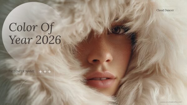 2026 Pantone Color of the Year Cloud Dancer PPT Presentation
