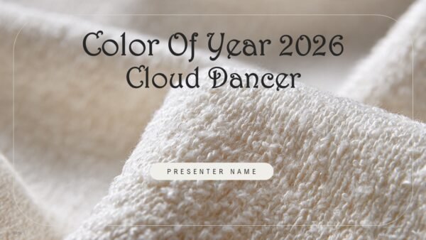 Color of year 2026 Cloud Dancer PPT Presentation