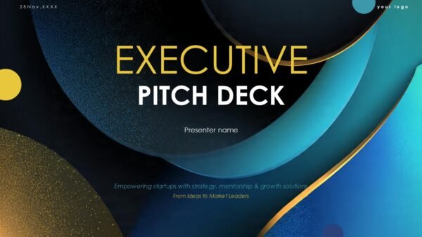 Executive Pitch Deck PPT Presentation Template