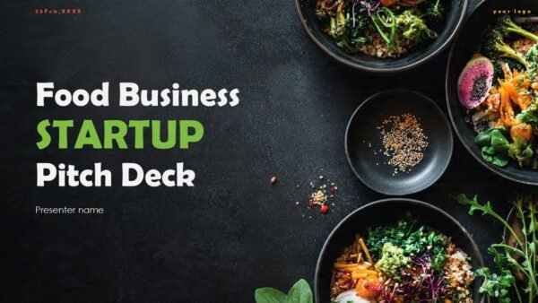 Food Business Startup Pitch Deck PPT Presentation Template