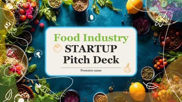 Food Industry Startup Pitch Deck PPT Presentation Template