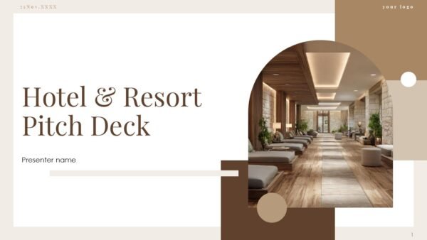 Hotel and Resort Pitch Deck PPT Presentation Template