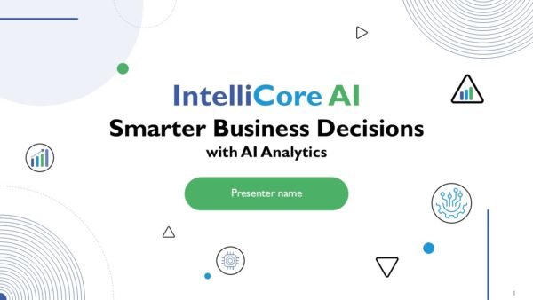 IntelliCore AI Driven Insights for Smarter Business Decisions Presentation Template