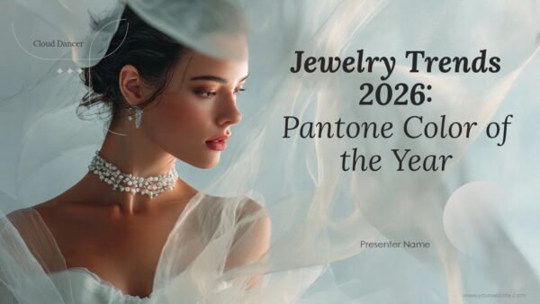 Jewelry Trends 2026 Cloud Dancer Pantone Color of the Year PPT