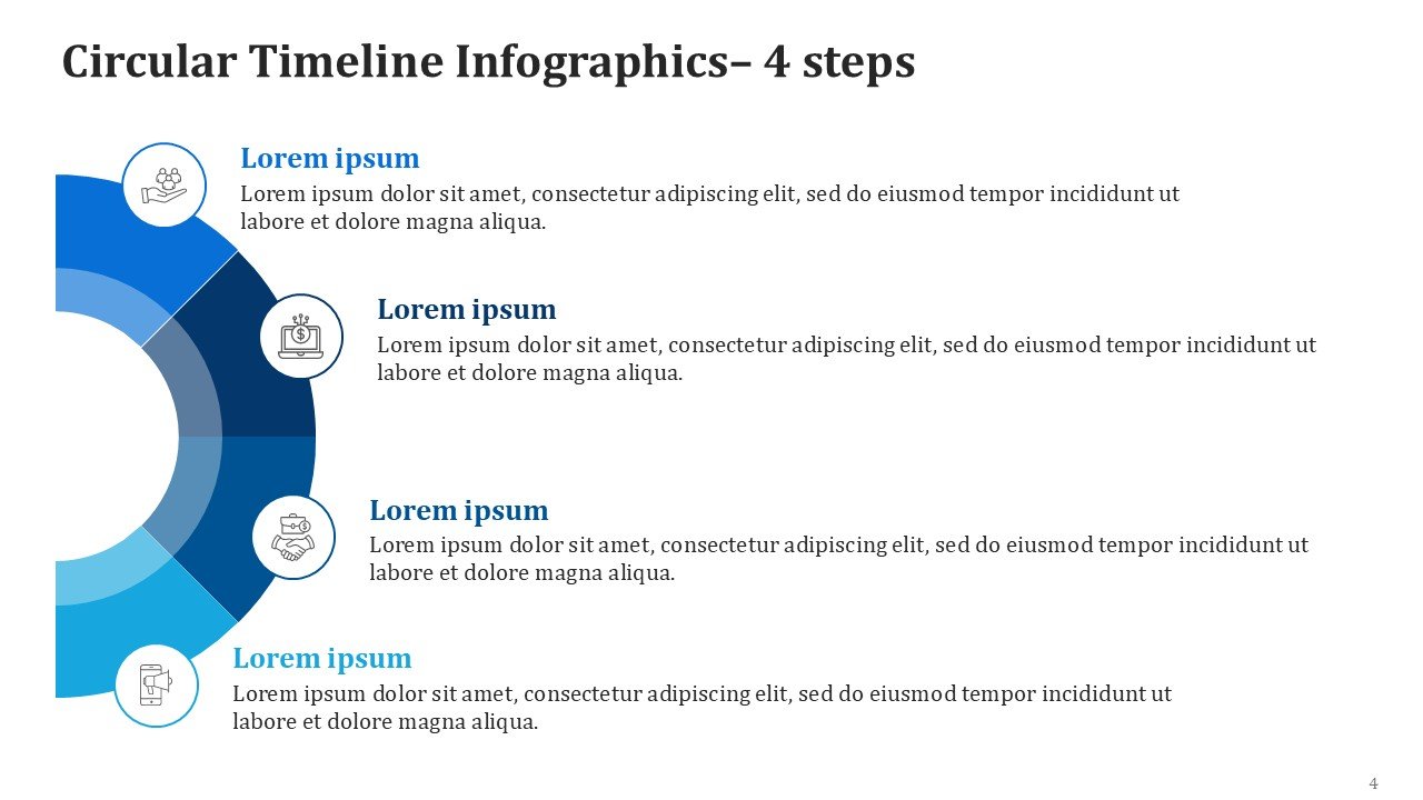 Circular Timeline Infographics PPT PowerPoint Presentation