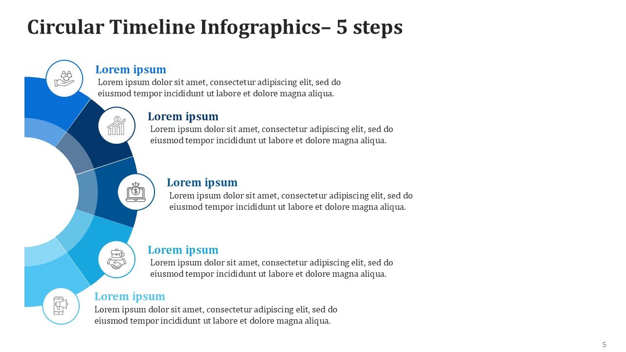 Circular Timeline Infographics PPT PowerPoint Presentation