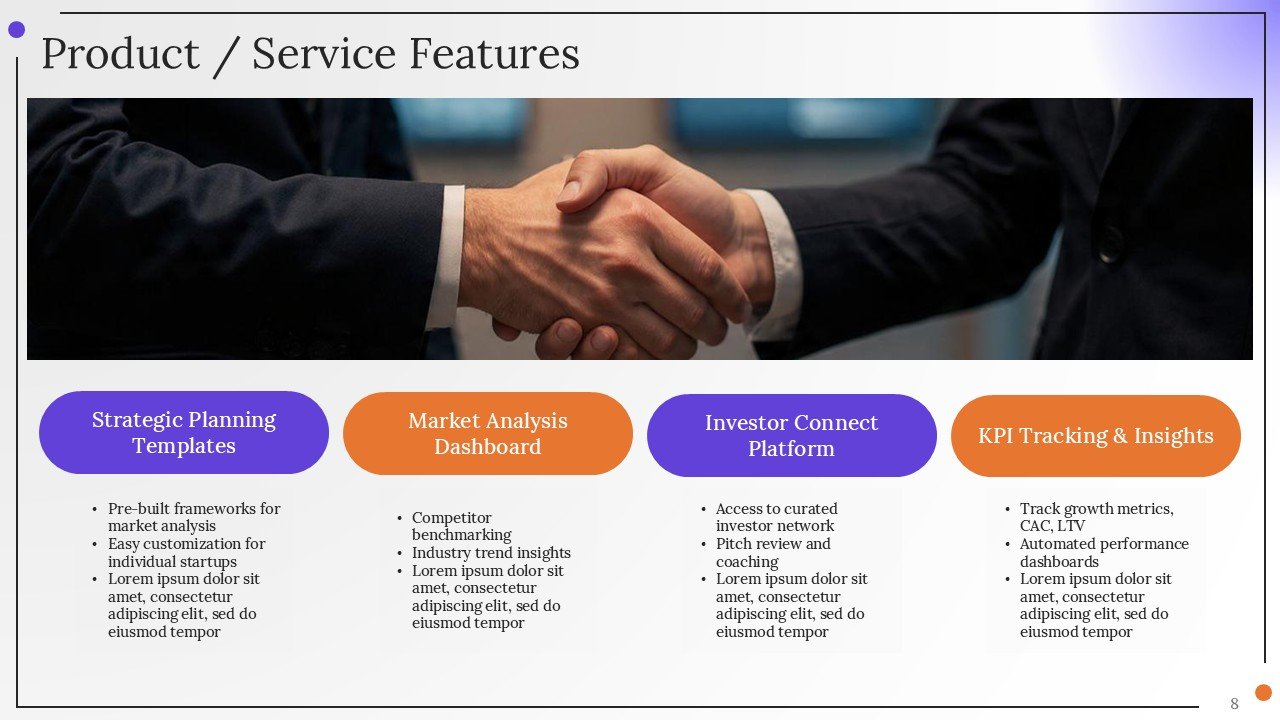 Corporate Strategy Investor Pitch PPT Presentation Template