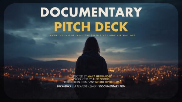 Documentary Pitch Deck PPT Presentation Template