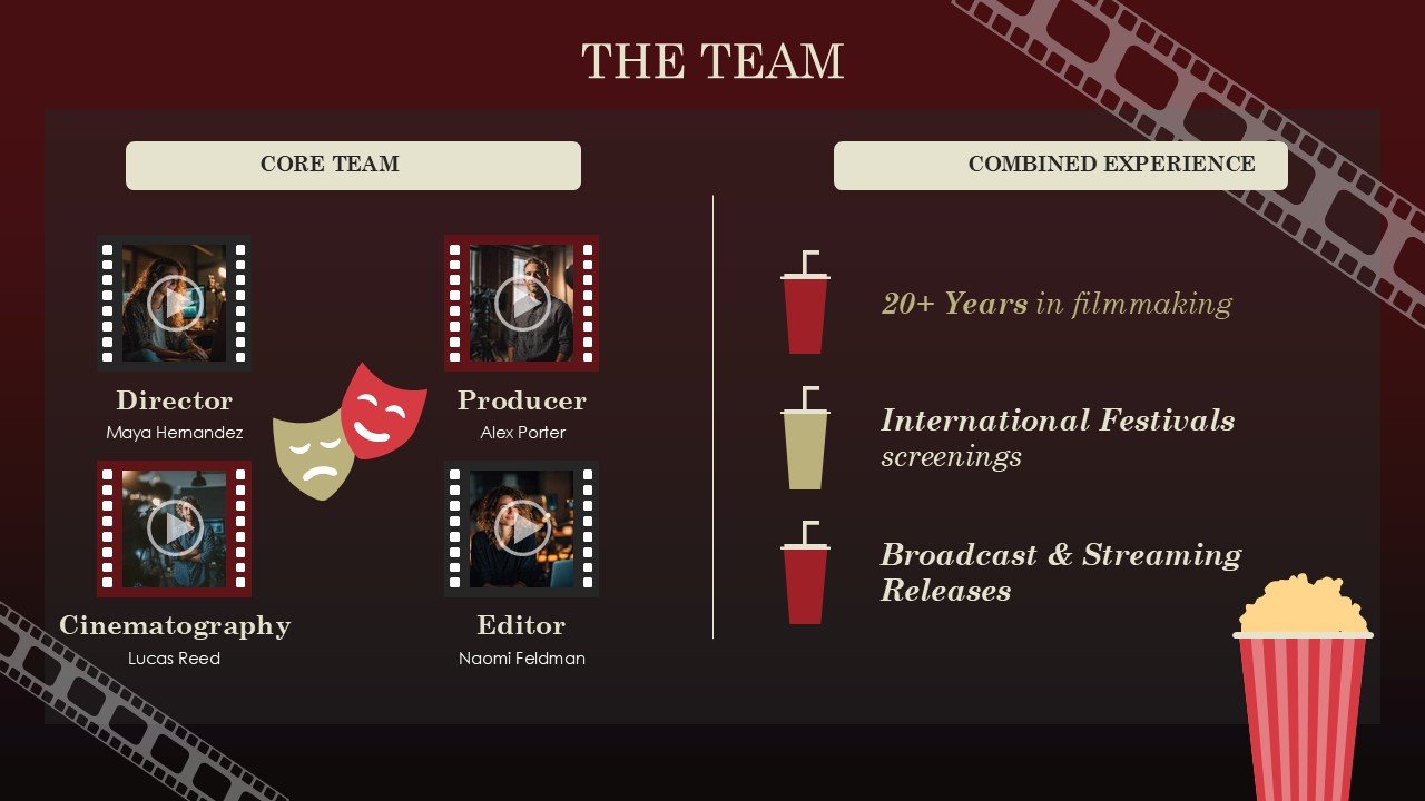 Feature Documentary Pitch Deck PPT Presentation Template