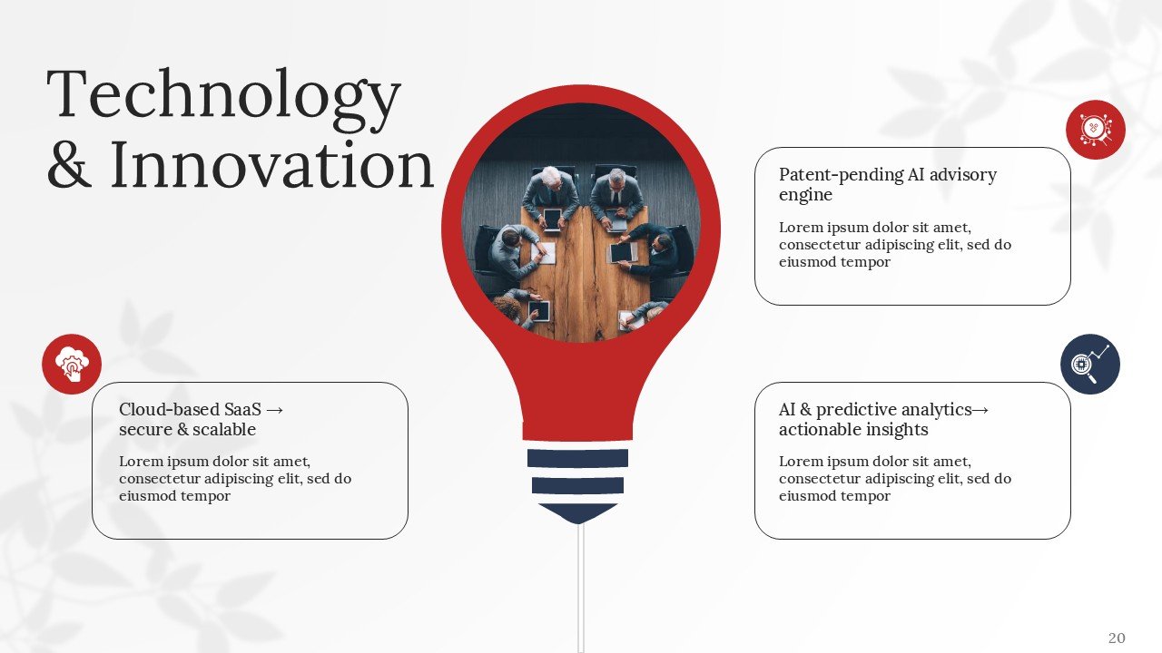 Professional Executive Investor Pitch Deck PPT Presentation Template