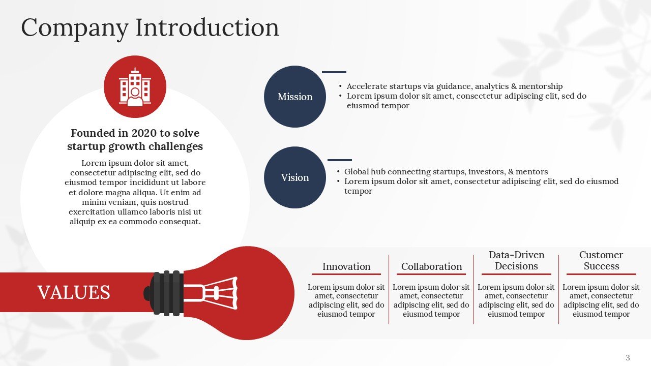 Professional Executive Investor Pitch Deck PPT Presentation Template