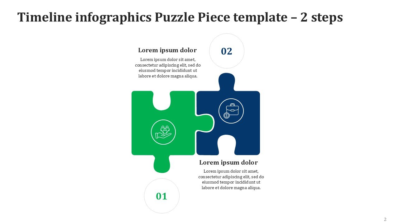 Timeline infographics Puzzle Piece Infographics PPT PowerPoint Presentation