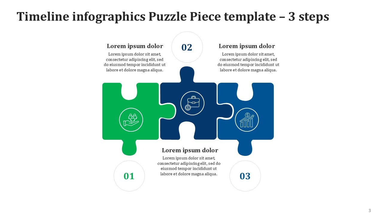 Timeline infographics Puzzle Piece Infographics PPT PowerPoint Presentation