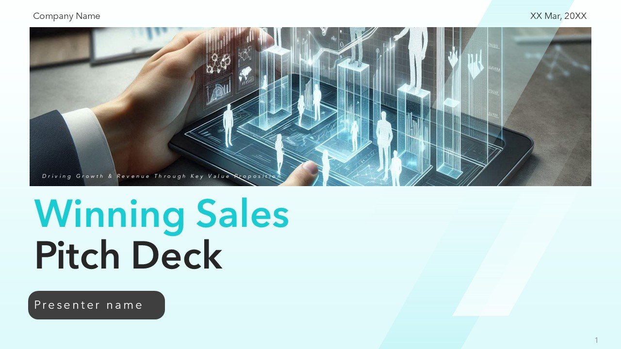 Winning Sales Pitch Deck Template PPT Presentation