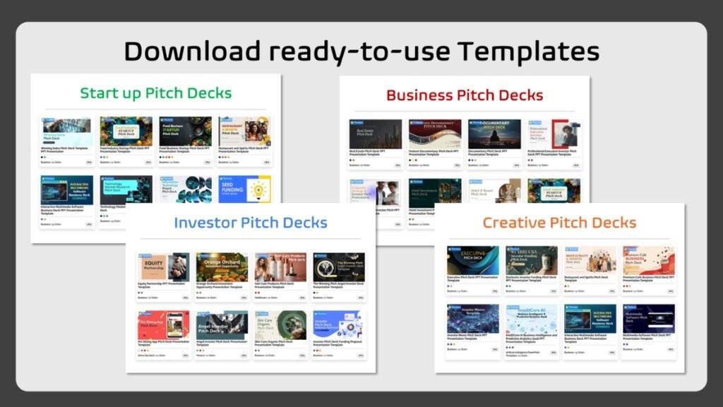 Explore Ready-to-Use Pitch Deck Templates