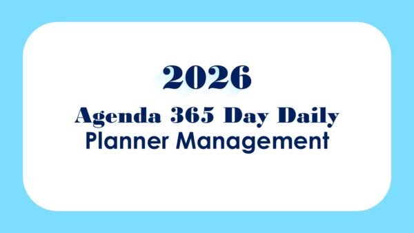 2026 Agenda 365 Day Daily Planner Management PowerPoint Infographics