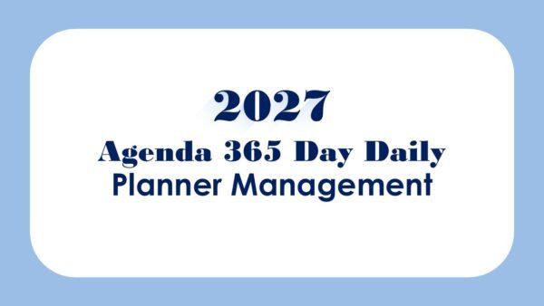 2027 Agenda 365 Day Daily Planner Management PowerPoint Infographics