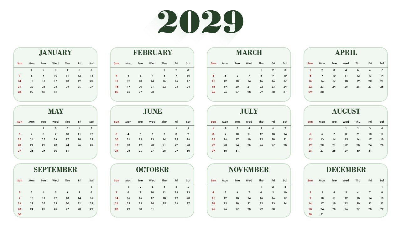 2029 Agenda 365 Day Daily Planner Management PowerPoint Infographics