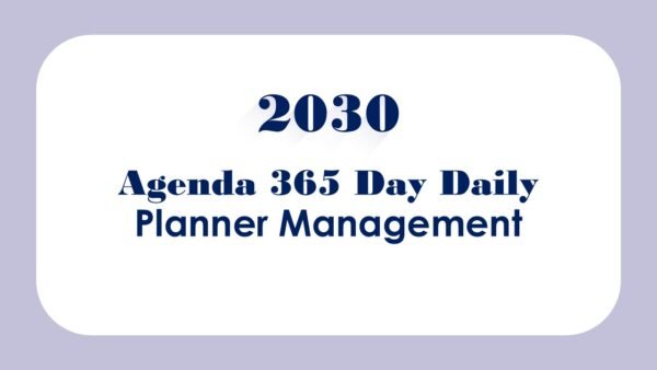 2030 Agenda 365 Day Daily Planner Management PowerPoint Infographics