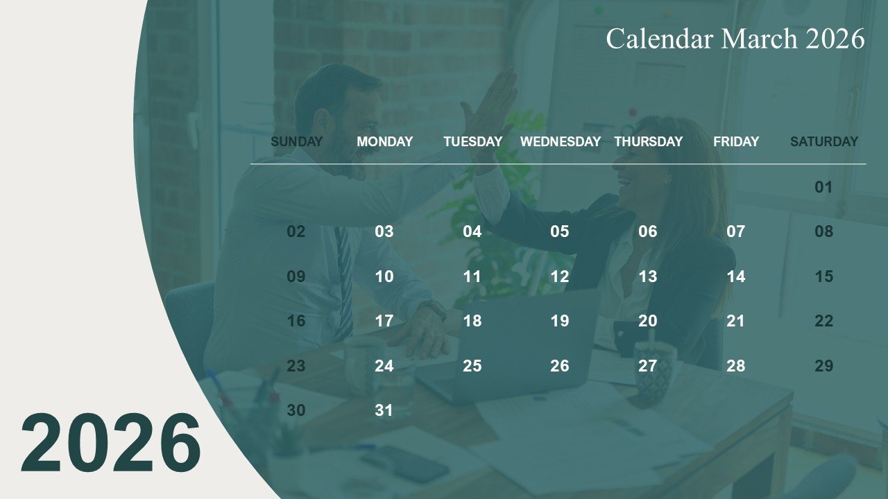 Calendar 2026 Strategic Event Planning PowerPoint Infographics