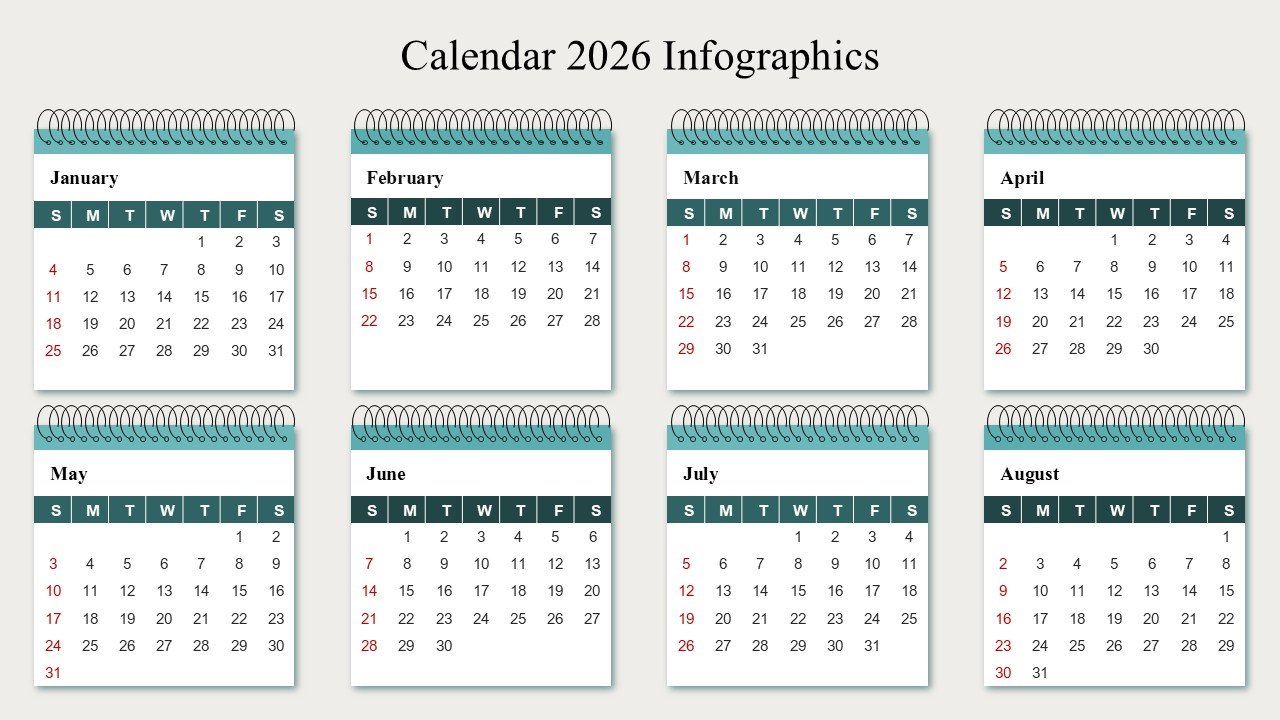 Calendar 2026 Strategic Event Planning PowerPoint Infographics