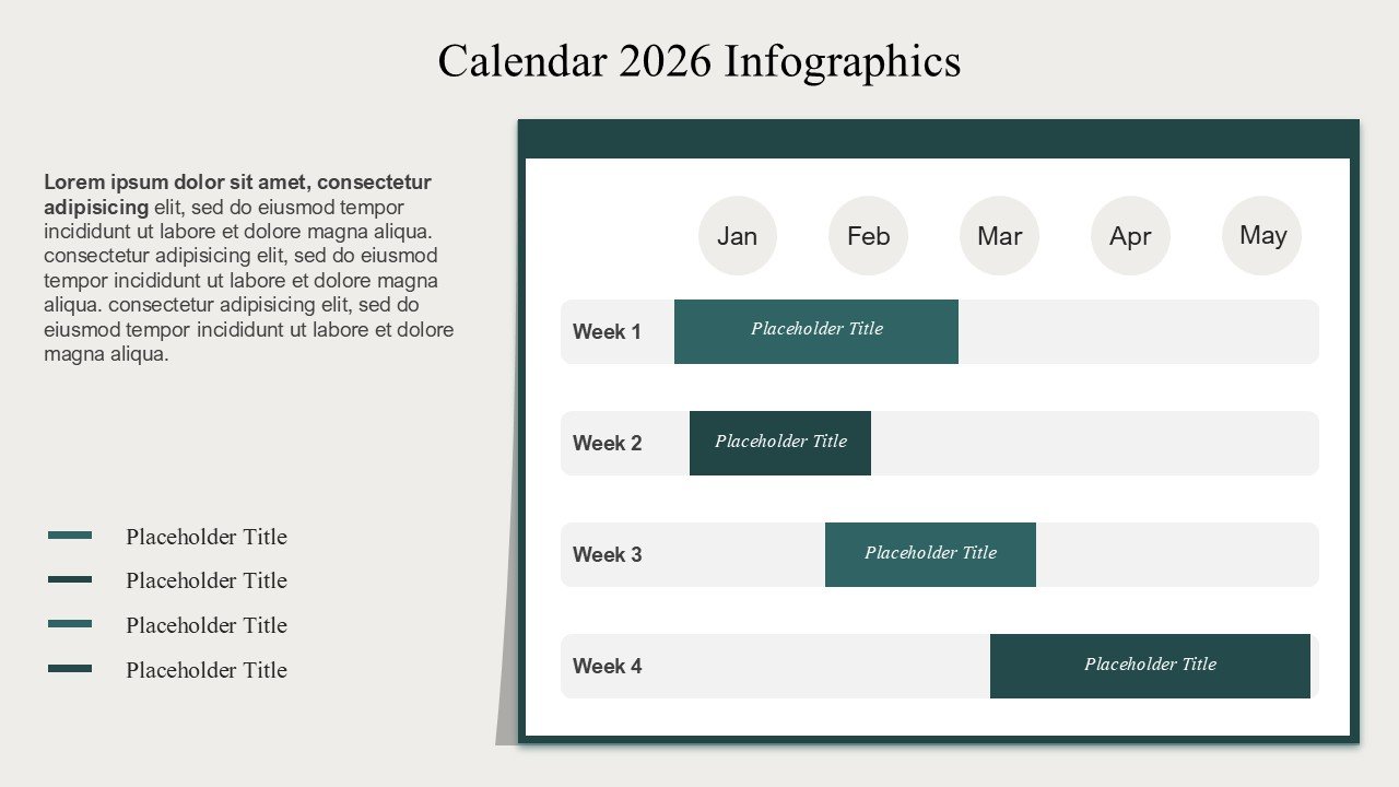 Calendar 2026 Strategic Event Planning PowerPoint Infographics