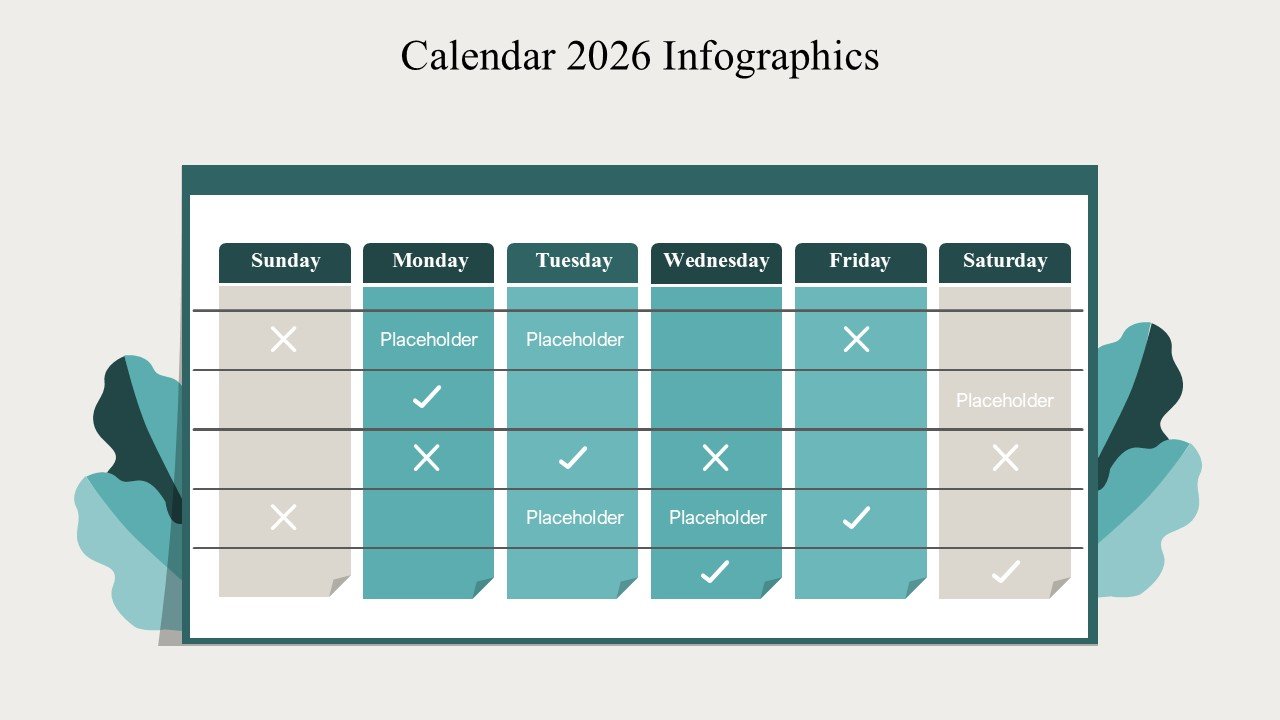Calendar 2026 Strategic Event Planning PowerPoint Infographics