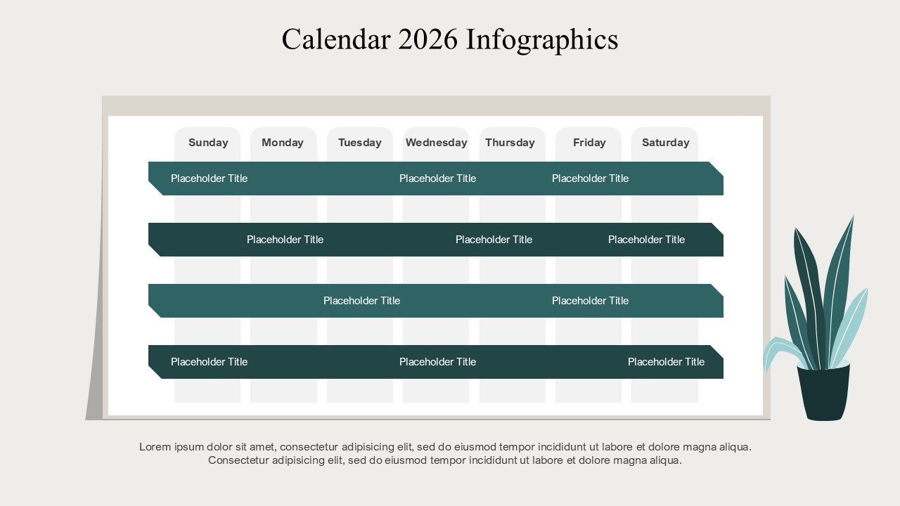 Calendar 2026 Strategic Event Planning PowerPoint Infographics