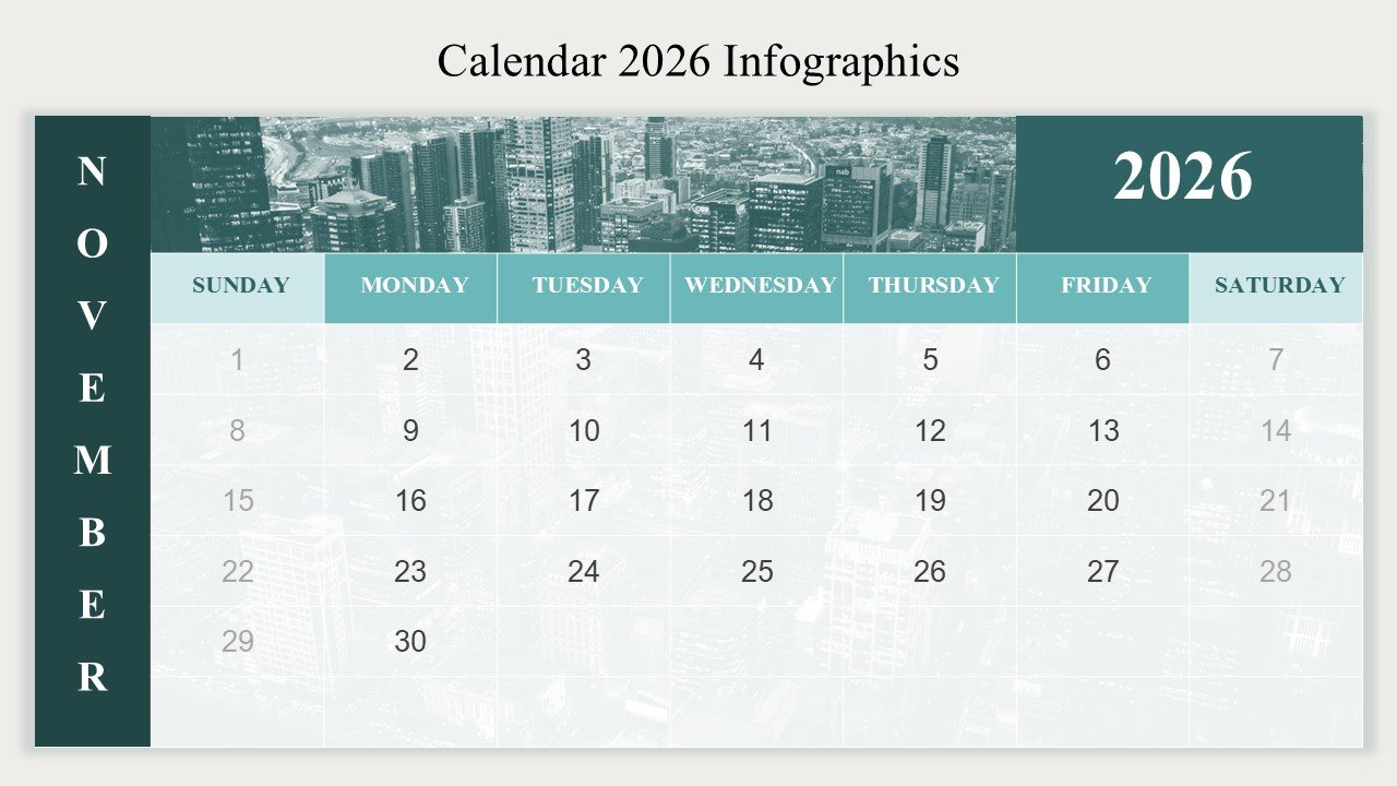 Calendar 2026 Strategic Event Planning PowerPoint Infographics