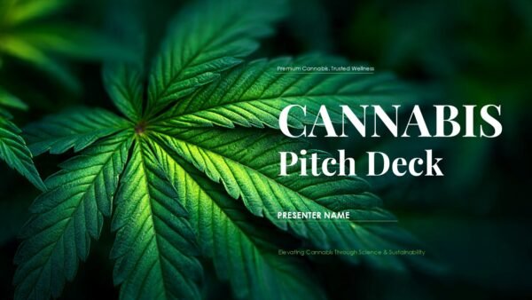 Cannabis Investor Pitch Deck PPT Template