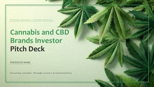 Cannabis and CBD Brands Investor Pitch Deck PPT Template