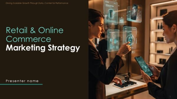 Retail and Online Commerce Marketing Strategy Presentation PPT Template