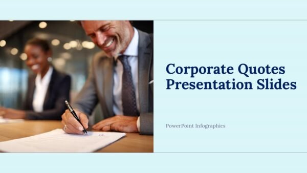 Corporate Quote Presentation Template and Google Slides