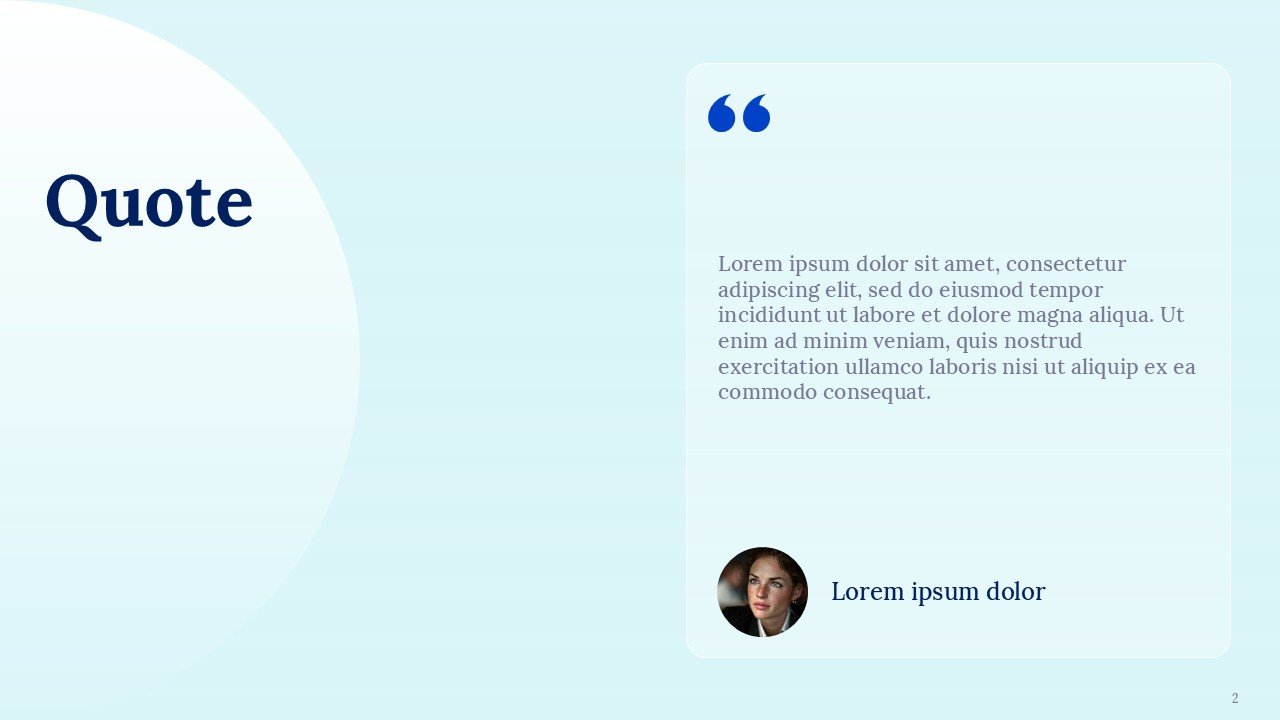 Corporate Quote Presentation Template and Google Slides