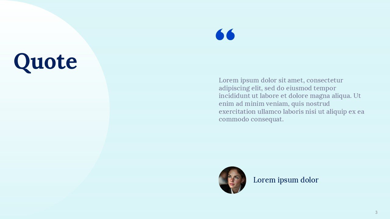 Corporate Quote Presentation Template and Google Slides