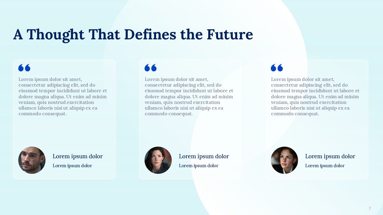 Corporate Quote Presentation Template and Google Slides