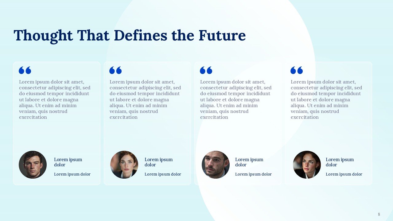 Corporate Quote Presentation Template and Google Slides