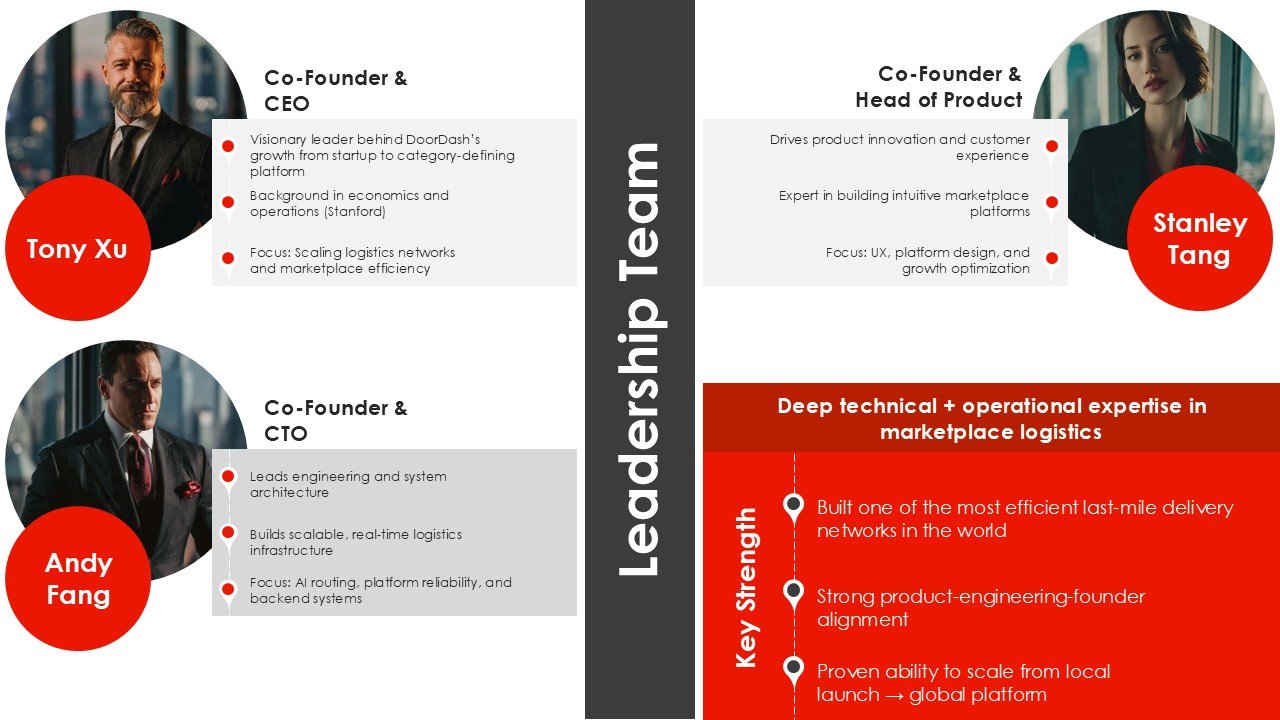 DoorDash Investor Pitch Deck PPT Template and Google Slides