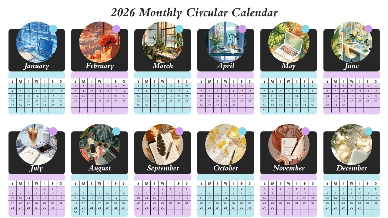 Editable 365 Days Calender 2026 Planner PPT Template and Google Slides