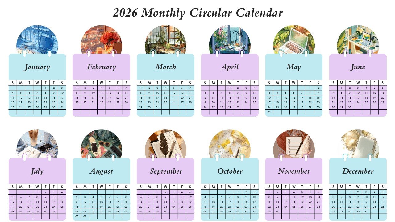 Editable 365 Days Calender 2026 Planner PPT Template and Google Slides