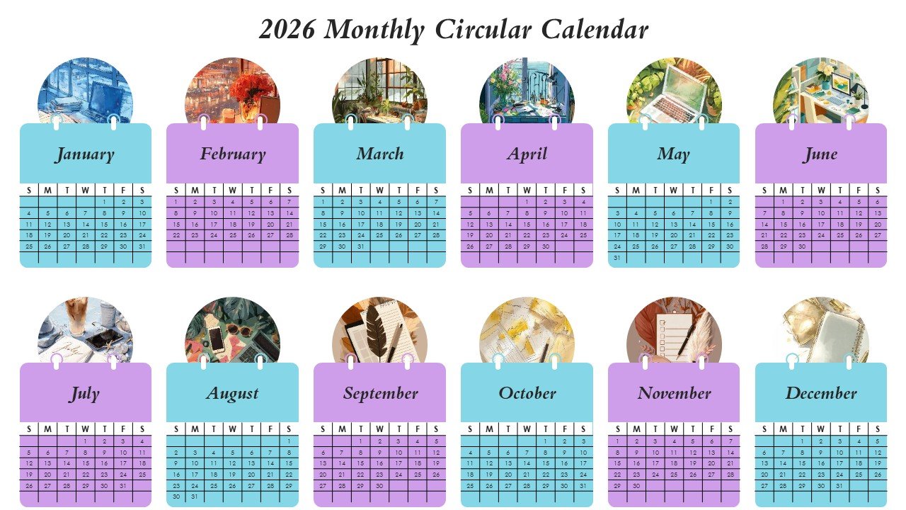 Editable 365 Days Calender 2026 Planner PPT Template and Google Slides
