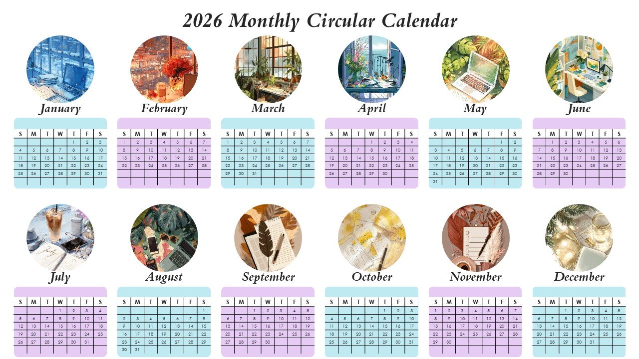 Editable 365 Days Calender 2026 Planner PPT Template and Google Slides