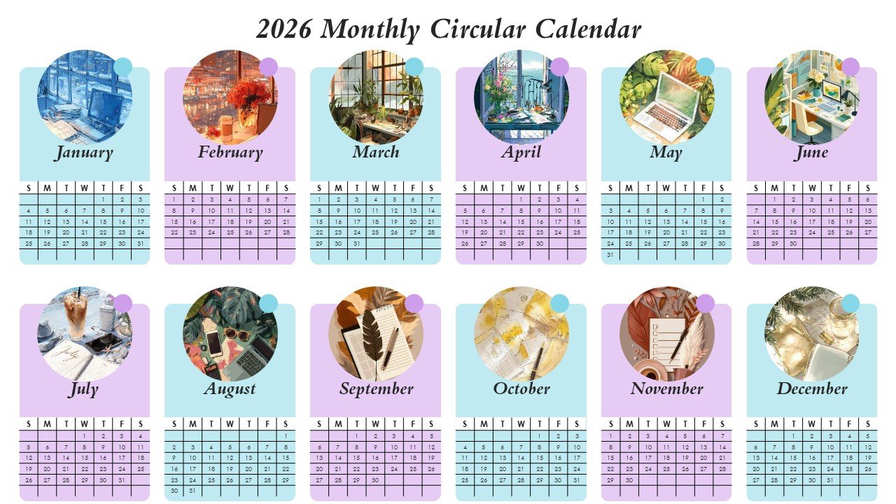 Editable 365 Days Calender 2026 Planner PPT Template and Google Slides