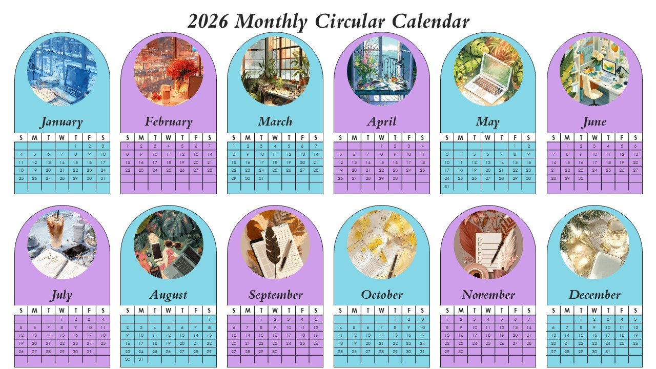 Editable 365 Days Calender 2026 Planner PPT Template and Google Slides