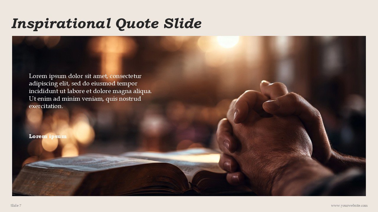Free Easter Sunday Sermon Church Prayer PowerPoint Presentation