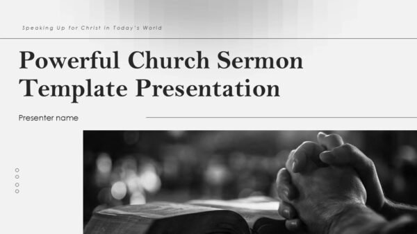 Free Powerful Church Sermon Template Presentation