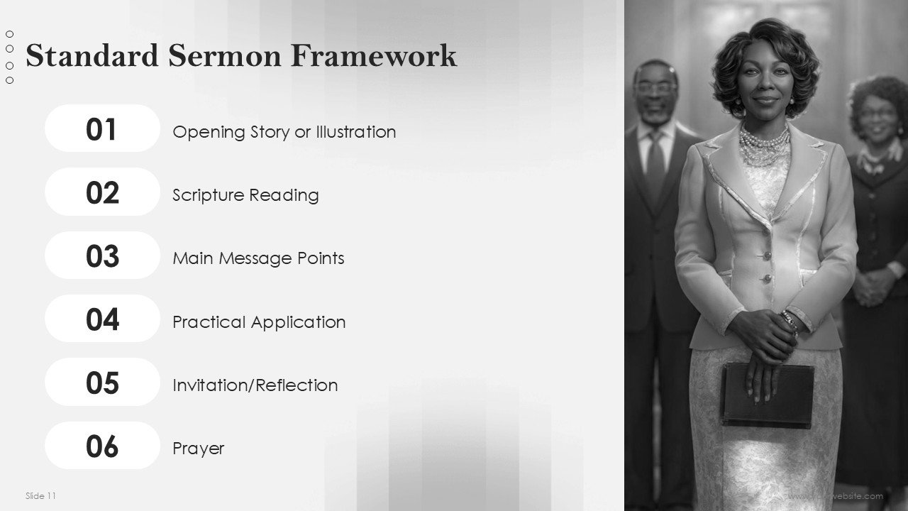 Free Powerful Church Sermon Template Presentation
