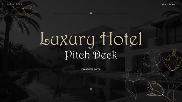 Luxury Hotel Investment Pitch Deck PPT Presentation Template