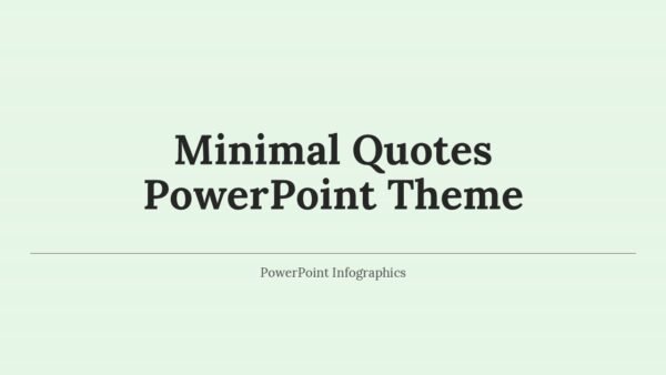 Minimal Quotes PowerPoint Templates and Google Slides
